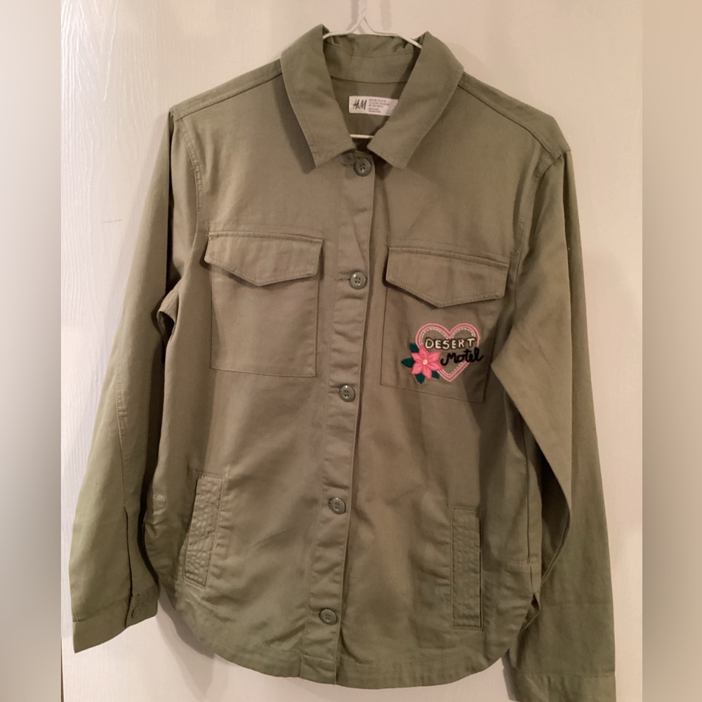 H&M Desert Motel Jacket Or Long Sleeve Shirt Embroidered Arizona Girls SZ 12 New